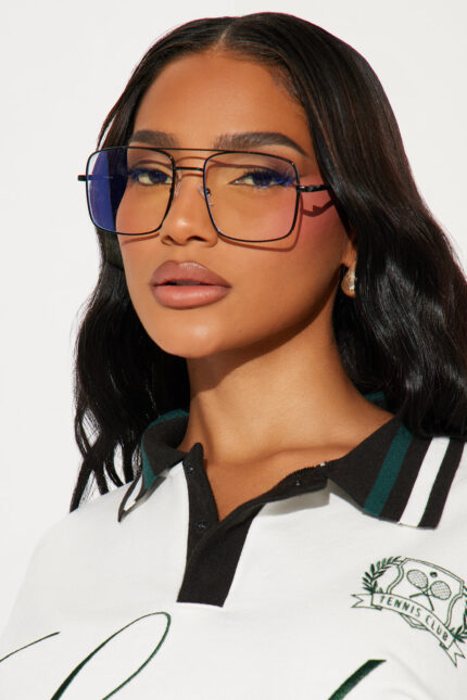 Playing It Smart Blue Light Glasses - Black