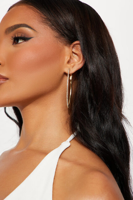 Soft Elegance Hoop Earrings - Gold