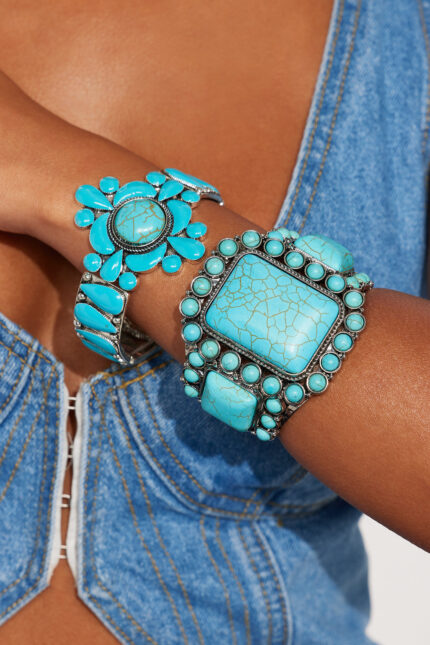 Desert Sky 2 Piece Bracelet Set - Turquoise