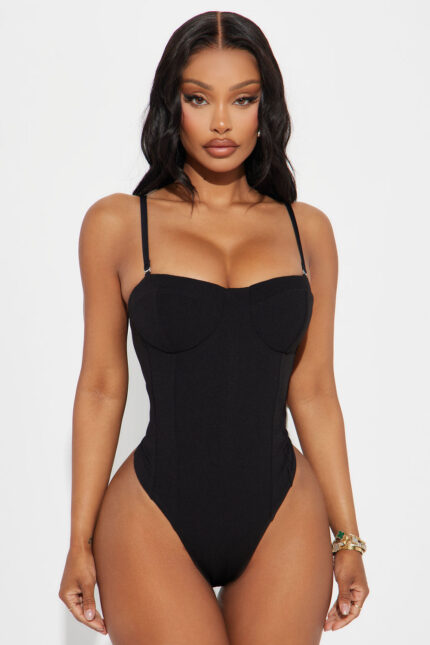 Make Up For It Bodysuit - Black