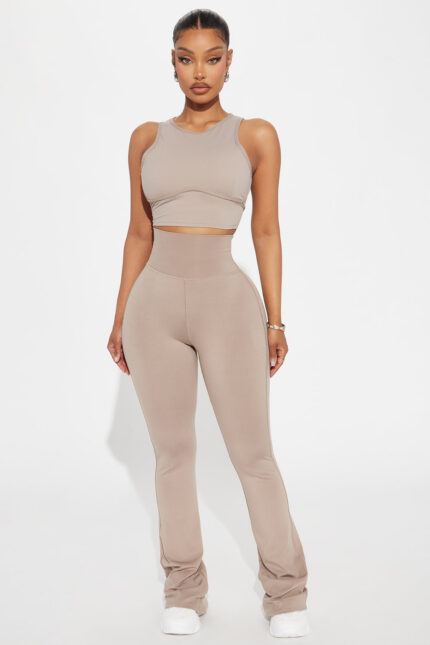 Break A Sweat Active Yoga Pant - Taupe