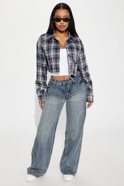 Jaydah Non Stretch Straight Leg Jeans - Vintage Wash