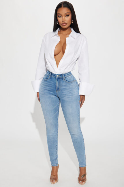 Just Right Sculpting Stretch Skinny Jeans - Medium Wash