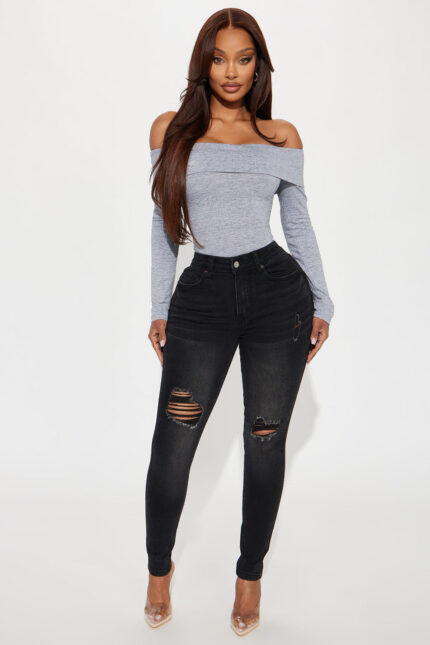 Heartbreakers Stretch Booty Lifting Skinny Jeans - Black