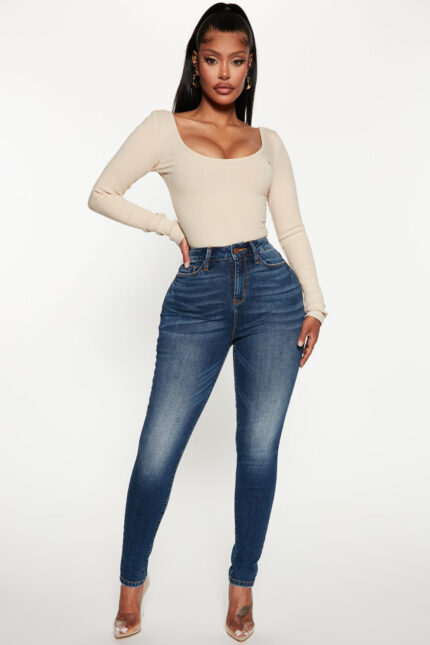 On The List Deluxe Stretch Skinny Jean - Dark Wash