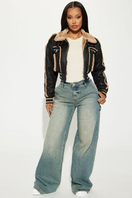 Totally Tinted Loose Utility Jeans - Vintage Wash