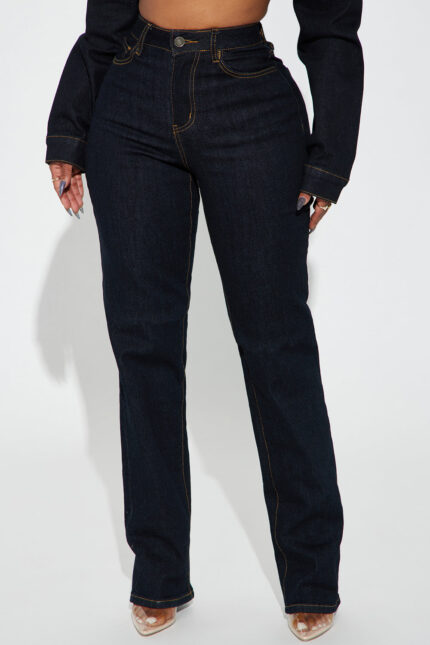 Pinegrove Stretch Straight Leg Jeans - Dark Wash