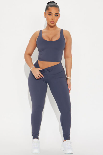 Get It Right 7/8 Active Legging - Slate Blue