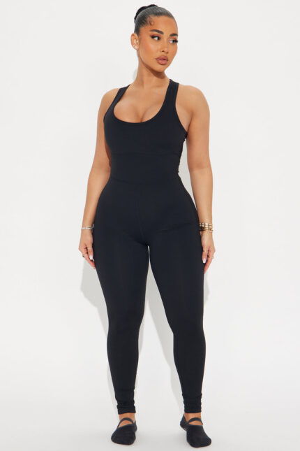 Natural Curve Super Soft Active Jumpsuit - Black
